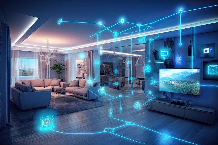 A Modern Smart Home, Filled with Advanced-edge Devices, Sensors, and ...